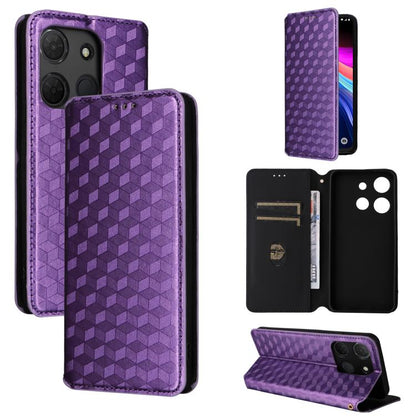 Cubic Grid Texture Flip Leather Phone Case, For TCL K70 NxtPaper 5G, For TCL K70 5G, For TCL K70 SE 4G, For TCL K70 Power / K70 4G, For TCL NxtPaper 70 Pro 5G, For TCL K32 5G / K33 5G, For TCL NxtPaper 60 Ultra 5G, For TCL 60 SE NxtPaper 5G            ...