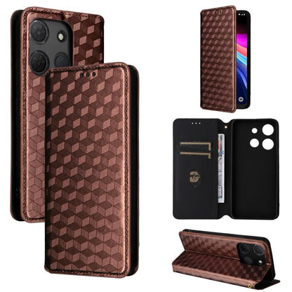 Cubic Grid Texture Flip Leather Phone Case, For TCL K70 NxtPaper 5G, For TCL K70 5G, For TCL K70 SE 4G, For TCL K70 Power / K70 4G, For TCL NxtPaper 70 Pro 5G, For TCL K32 5G / K33 5G, For TCL NxtPaper 60 Ultra 5G, For TCL 60 SE NxtPaper 5G            ...