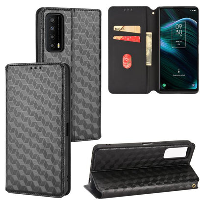 Cubic Grid Texture Flip Leather Phone Case, For TCL 30E / 30 SE / 305 / 306, For TCL Stylus 5G, For TCL 303, For TCL 20 R 5G / 20 AX 5G / Bremen 5G, For TCL 30 4G / 5G / TCL 30+ 5G, For TCL 30 XE 5G / TCL 30 V 5G, For TCL 20E / TCL 20Y, For TCL 20B 615...