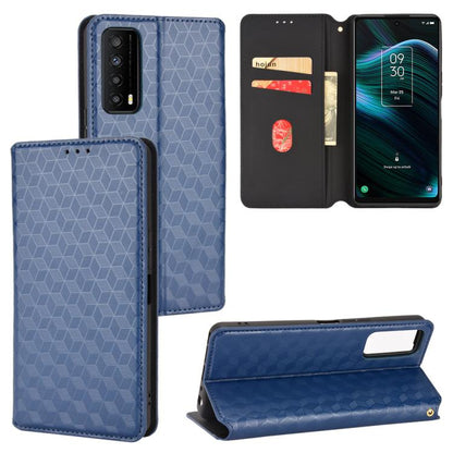 Cubic Grid Texture Flip Leather Phone Case, For TCL 30E / 30 SE / 305 / 306, For TCL Stylus 5G, For TCL 303, For TCL 20 R 5G / 20 AX 5G / Bremen 5G, For TCL 30 4G / 5G / TCL 30+ 5G, For TCL 30 XE 5G / TCL 30 V 5G, For TCL 20E / TCL 20Y, For TCL 20B 615...