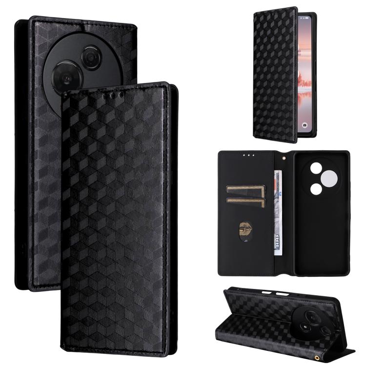 Cubic Grid Texture Flip Leather Phone Case, For TCL K70 NxtPaper 5G, For TCL K70 5G, For TCL K70 SE 4G, For TCL K70 Power / K70 4G, For TCL NxtPaper 70 Pro 5G, For TCL K32 5G / K33 5G, For TCL NxtPaper 60 Ultra 5G, For TCL 60 SE NxtPaper 5G            ...