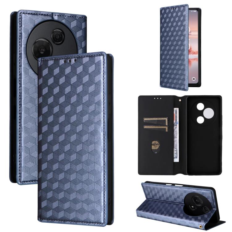 Cubic Grid Texture Flip Leather Phone Case, For TCL K70 NxtPaper 5G, For TCL K70 5G, For TCL K70 SE 4G, For TCL K70 Power / K70 4G, For TCL NxtPaper 70 Pro 5G, For TCL K32 5G / K33 5G, For TCL NxtPaper 60 Ultra 5G, For TCL 60 SE NxtPaper 5G            ...