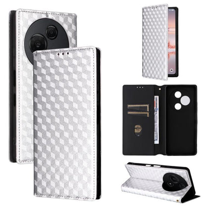 Cubic Grid Texture Flip Leather Phone Case, For TCL K70 NxtPaper 5G, For TCL K70 5G, For TCL K70 SE 4G, For TCL K70 Power / K70 4G, For TCL NxtPaper 70 Pro 5G, For TCL K32 5G / K33 5G, For TCL NxtPaper 60 Ultra 5G, For TCL 60 SE NxtPaper 5G            ...