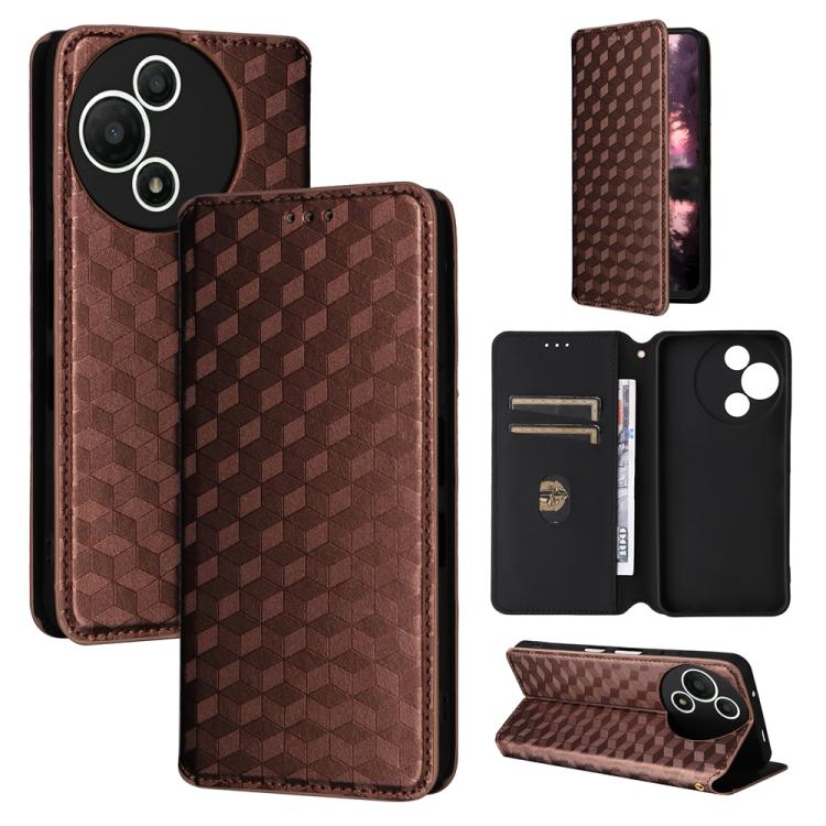 Cubic Grid Texture Flip Leather Phone Case, For TCL K70 NxtPaper 5G, For TCL K70 5G, For TCL K70 SE 4G, For TCL K70 Power / K70 4G, For TCL NxtPaper 70 Pro 5G, For TCL K32 5G / K33 5G, For TCL NxtPaper 60 Ultra 5G, For TCL 60 SE NxtPaper 5G            ...