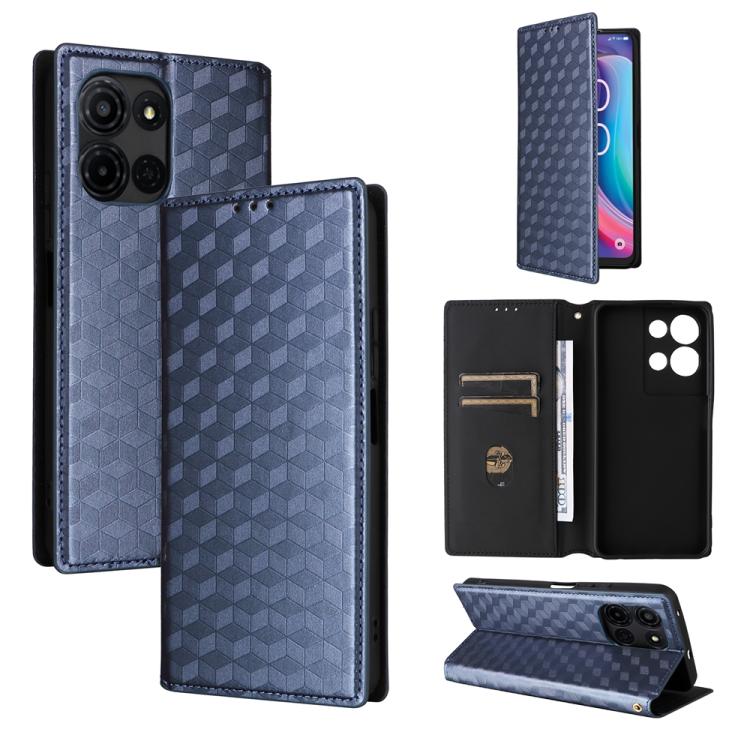 Cubic Grid Texture Flip Leather Phone Case, For TCL K70 NxtPaper 5G, For TCL K70 5G, For TCL K70 SE 4G, For TCL K70 Power / K70 4G, For TCL NxtPaper 70 Pro 5G, For TCL K32 5G / K33 5G, For TCL NxtPaper 60 Ultra 5G, For TCL 60 SE NxtPaper 5G            ...