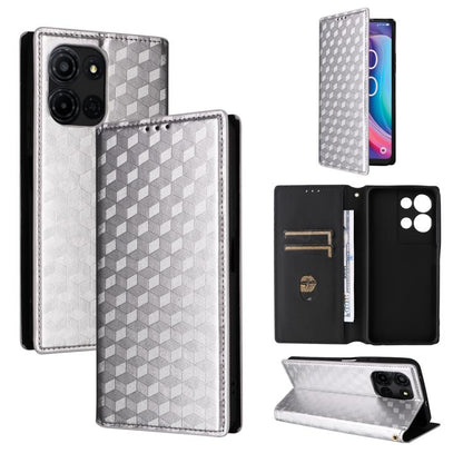 Cubic Grid Texture Flip Leather Phone Case, For TCL K70 NxtPaper 5G, For TCL K70 5G, For TCL K70 SE 4G, For TCL K70 Power / K70 4G, For TCL NxtPaper 70 Pro 5G, For TCL K32 5G / K33 5G, For TCL NxtPaper 60 Ultra 5G, For TCL 60 SE NxtPaper 5G            ...