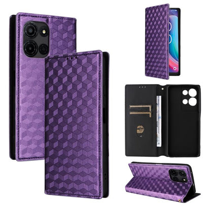 Cubic Grid Texture Flip Leather Phone Case, For TCL K70 NxtPaper 5G, For TCL K70 5G, For TCL K70 SE 4G, For TCL K70 Power / K70 4G, For TCL NxtPaper 70 Pro 5G, For TCL K32 5G / K33 5G, For TCL NxtPaper 60 Ultra 5G, For TCL 60 SE NxtPaper 5G            ...