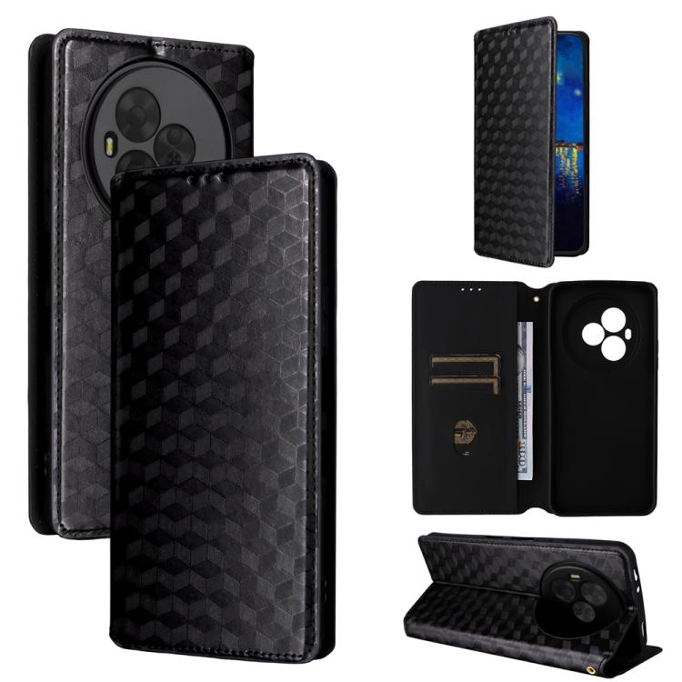Cubic Grid Texture Flip Leather Phone Case, For TCL K70 NxtPaper 5G, For TCL K70 5G, For TCL K70 SE 4G, For TCL K70 Power / K70 4G, For TCL NxtPaper 70 Pro 5G, For TCL K32 5G / K33 5G, For TCL NxtPaper 60 Ultra 5G, For TCL 60 SE NxtPaper 5G            ...