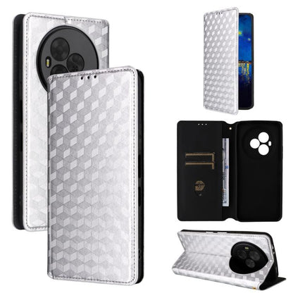 Cubic Grid Texture Flip Leather Phone Case, For TCL K70 NxtPaper 5G, For TCL K70 5G, For TCL K70 SE 4G, For TCL K70 Power / K70 4G, For TCL NxtPaper 70 Pro 5G, For TCL K32 5G / K33 5G, For TCL NxtPaper 60 Ultra 5G, For TCL 60 SE NxtPaper 5G            ...