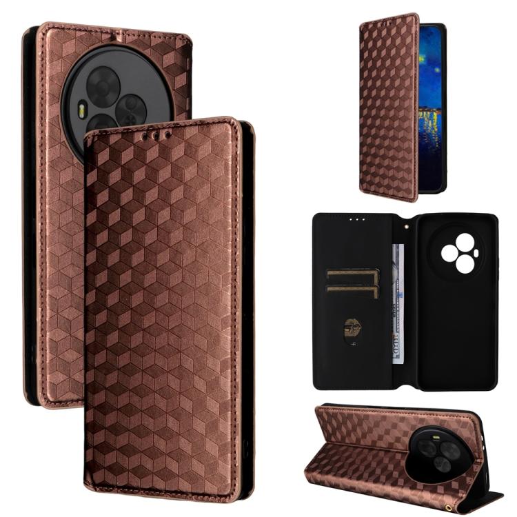 Cubic Grid Texture Flip Leather Phone Case, For TCL K70 NxtPaper 5G, For TCL K70 5G, For TCL K70 SE 4G, For TCL K70 Power / K70 4G, For TCL NxtPaper 70 Pro 5G, For TCL K32 5G / K33 5G, For TCL NxtPaper 60 Ultra 5G, For TCL 60 SE NxtPaper 5G            ...