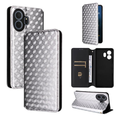 Cubic Grid Texture Flip Leather Phone Case, For TCL K70 NxtPaper 5G, For TCL K70 5G, For TCL K70 SE 4G, For TCL K70 Power / K70 4G, For TCL NxtPaper 70 Pro 5G, For TCL K32 5G / K33 5G, For TCL NxtPaper 60 Ultra 5G, For TCL 60 SE NxtPaper 5G            ...