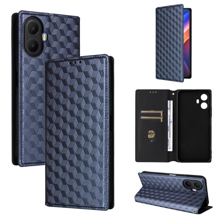 Cubic Grid Texture Flip Leather Phone Case, For TCL K70 NxtPaper 5G, For TCL K70 5G, For TCL K70 SE 4G, For TCL K70 Power / K70 4G, For TCL NxtPaper 70 Pro 5G, For TCL K32 5G / K33 5G, For TCL NxtPaper 60 Ultra 5G, For TCL 60 SE NxtPaper 5G            ...