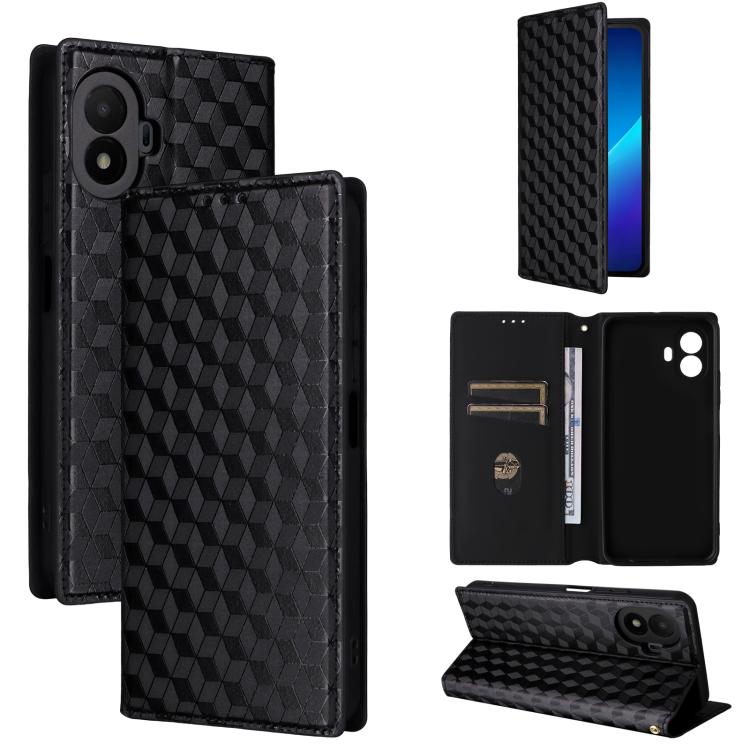 Cubic Grid Texture Flip Leather Phone Case, For TCL K70 NxtPaper 5G, For TCL K70 5G, For TCL K70 SE 4G, For TCL K70 Power / K70 4G, For TCL NxtPaper 70 Pro 5G, For TCL K32 5G / K33 5G, For TCL NxtPaper 60 Ultra 5G, For TCL 60 SE NxtPaper 5G            ...