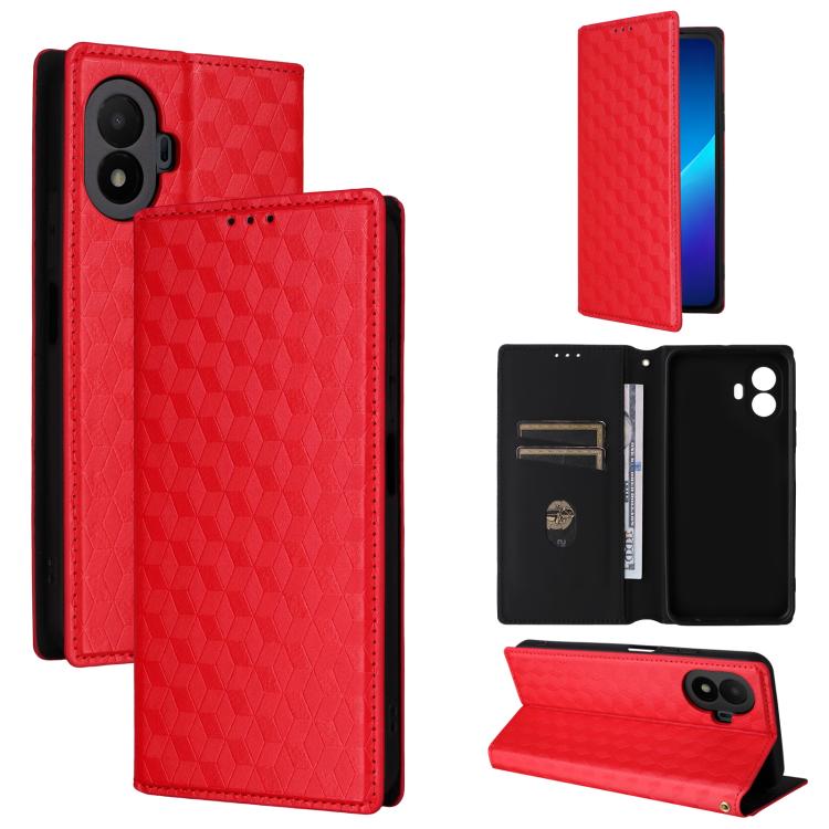 Cubic Grid Texture Flip Leather Phone Case, For TCL K70 NxtPaper 5G, For TCL K70 5G, For TCL K70 SE 4G, For TCL K70 Power / K70 4G, For TCL NxtPaper 70 Pro 5G, For TCL K32 5G / K33 5G, For TCL NxtPaper 60 Ultra 5G, For TCL 60 SE NxtPaper 5G            ...