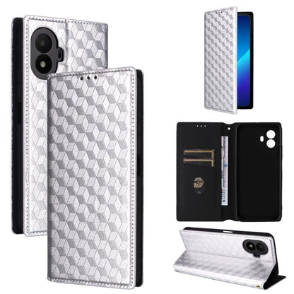 Cubic Grid Texture Flip Leather Phone Case, For TCL K70 NxtPaper 5G, For TCL K70 5G, For TCL K70 SE 4G, For TCL K70 Power / K70 4G, For TCL NxtPaper 70 Pro 5G, For TCL K32 5G / K33 5G, For TCL NxtPaper 60 Ultra 5G, For TCL 60 SE NxtPaper 5G            ...