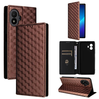 Cubic Grid Texture Flip Leather Phone Case, For TCL K70 NxtPaper 5G, For TCL K70 5G, For TCL K70 SE 4G, For TCL K70 Power / K70 4G, For TCL NxtPaper 70 Pro 5G, For TCL K32 5G / K33 5G, For TCL NxtPaper 60 Ultra 5G, For TCL 60 SE NxtPaper 5G            ...