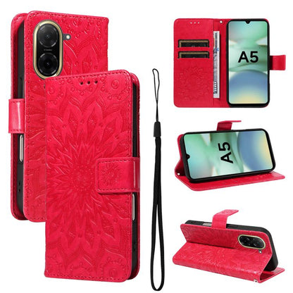 Embossed Sunflower Pattern Flip Leather Phone Case, For Redmi 17C/14C 4G/A4 5G/Poco C75 5G, For Redmi K90 Pro Max/Poco F8 Ultra, For Redmi K90 / Poco F8 Pro, For Redmi 15C 5G/4G EU 173mm/Poco C85 5G, For Redmi 15 5G Global / 15 4G SEA 169.5mm          ...