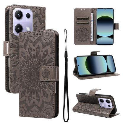 Embossed Sunflower Pattern Flip Leather Phone Case, For Redmi 17C/14C 4G/A4 5G/Poco C75 5G, For Redmi K90 Pro Max/Poco F8 Ultra, For Redmi K90 / Poco F8 Pro, For Redmi 15C 5G/4G EU 173mm/Poco C85 5G, For Redmi 15 5G Global / 15 4G SEA 169.5mm          ...