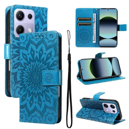 Embossed Sunflower Pattern Flip Leather Phone Case, For Redmi 17C/14C 4G/A4 5G/Poco C75 5G, For Redmi K90 Pro Max/Poco F8 Ultra, For Redmi K90 / Poco F8 Pro, For Redmi 15C 5G/4G EU 173mm/Poco C85 5G, For Redmi 15 5G Global / 15 4G SEA 169.5mm          ...