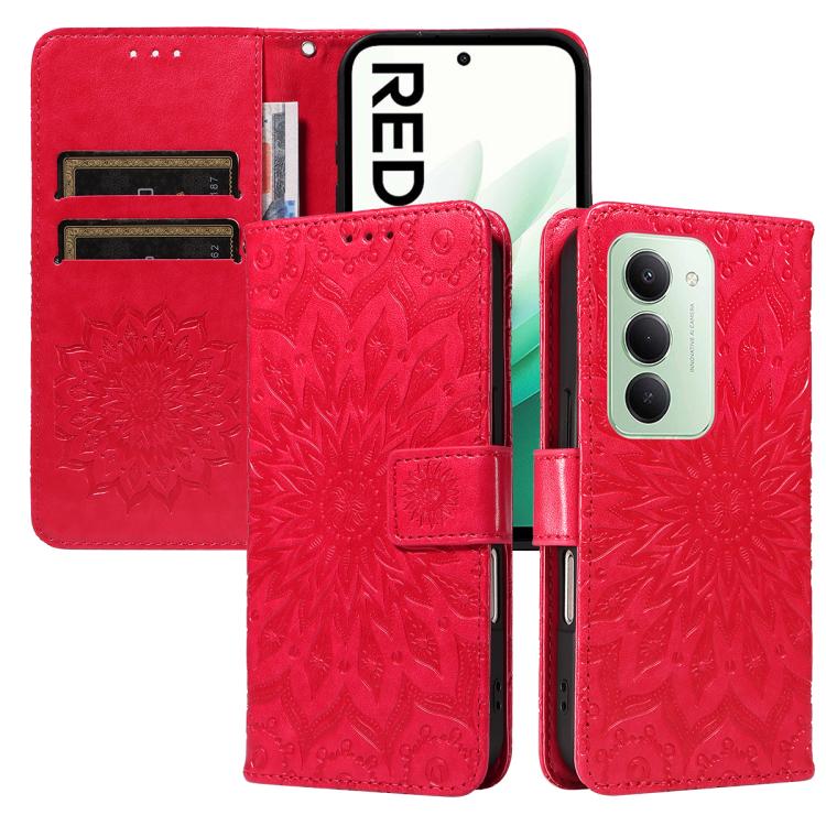 Embossed Sunflower Pattern Flip Leather Phone Case, For Redmi 17C/14C 4G/A4 5G/Poco C75 5G, For Redmi K90 Pro Max/Poco F8 Ultra, For Redmi K90 / Poco F8 Pro, For Redmi 15C 5G/4G EU 173mm/Poco C85 5G, For Redmi 15 5G Global / 15 4G SEA 169.5mm          ...
