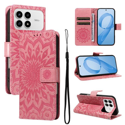 Embossed Sunflower Pattern Flip Leather Phone Case, For Redmi 17C/14C 4G/A4 5G/Poco C75 5G, For Redmi K90 Pro Max/Poco F8 Ultra, For Redmi K90 / Poco F8 Pro, For Redmi 15C 5G/4G EU 173mm/Poco C85 5G, For Redmi 15 5G Global / 15 4G SEA 169.5mm          ...