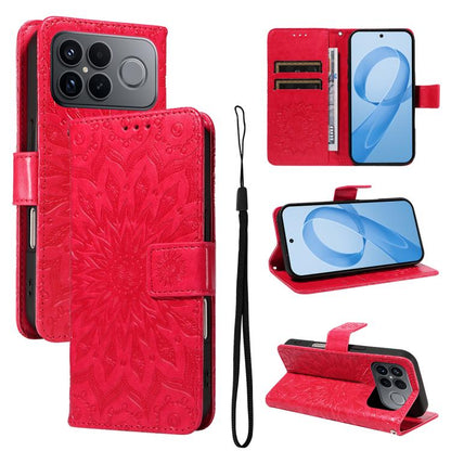 Embossed Sunflower Pattern Flip Leather Phone Case, For Redmi 17C/14C 4G/A4 5G/Poco C75 5G, For Redmi K90 Pro Max/Poco F8 Ultra, For Redmi K90 / Poco F8 Pro, For Redmi 15C 5G/4G EU 173mm/Poco C85 5G, For Redmi 15 5G Global / 15 4G SEA 169.5mm          ...