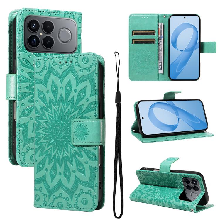 Embossed Sunflower Pattern Flip Leather Phone Case, For Redmi 17C/14C 4G/A4 5G/Poco C75 5G, For Redmi K90 Pro Max/Poco F8 Ultra, For Redmi K90 / Poco F8 Pro, For Redmi 15C 5G/4G EU 173mm/Poco C85 5G, For Redmi 15 5G Global / 15 4G SEA 169.5mm          ...
