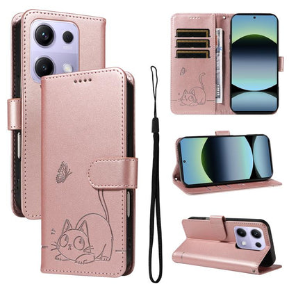 Adorable Cat Embossed Pattern Flip Leather Phone Case, For Redmi 17C/14C 4G/A4 5G/Poco C75 5G, For Redmi K90 Pro Max/Poco F8 Ultra, For Redmi K90/Poco F8 Pro, For Redmi 15C 5G/4G EU 173mm/Poco C85 5G, For Redmi 15 5G Global / 15 4G SEA 169.5mm         ...