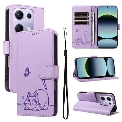 Adorable Cat Embossed Pattern Flip Leather Phone Case, For Redmi 17C/14C 4G/A4 5G/Poco C75 5G, For Redmi K90 Pro Max/Poco F8 Ultra, For Redmi K90/Poco F8 Pro, For Redmi 15C 5G/4G EU 173mm/Poco C85 5G, For Redmi 15 5G Global / 15 4G SEA 169.5mm         ...