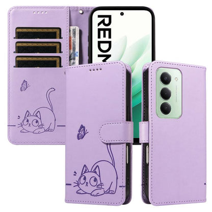 Adorable Cat Embossed Pattern Flip Leather Phone Case, For Redmi 17C/14C 4G/A4 5G/Poco C75 5G, For Redmi K90 Pro Max/Poco F8 Ultra, For Redmi K90/Poco F8 Pro, For Redmi 15C 5G/4G EU 173mm/Poco C85 5G, For Redmi 15 5G Global / 15 4G SEA 169.5mm         ...