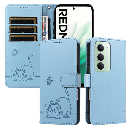 Adorable Cat Embossed Pattern Flip Leather Phone Case, For Redmi 17C/14C 4G/A4 5G/Poco C75 5G, For Redmi K90 Pro Max/Poco F8 Ultra, For Redmi K90/Poco F8 Pro, For Redmi 15C 5G/4G EU 173mm/Poco C85 5G, For Redmi 15 5G Global / 15 4G SEA 169.5mm         ...