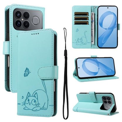 Adorable Cat Embossed Pattern Flip Leather Phone Case, For Redmi 17C/14C 4G/A4 5G/Poco C75 5G, For Redmi K90 Pro Max/Poco F8 Ultra, For Redmi K90/Poco F8 Pro, For Redmi 15C 5G/4G EU 173mm/Poco C85 5G, For Redmi 15 5G Global / 15 4G SEA 169.5mm         ...