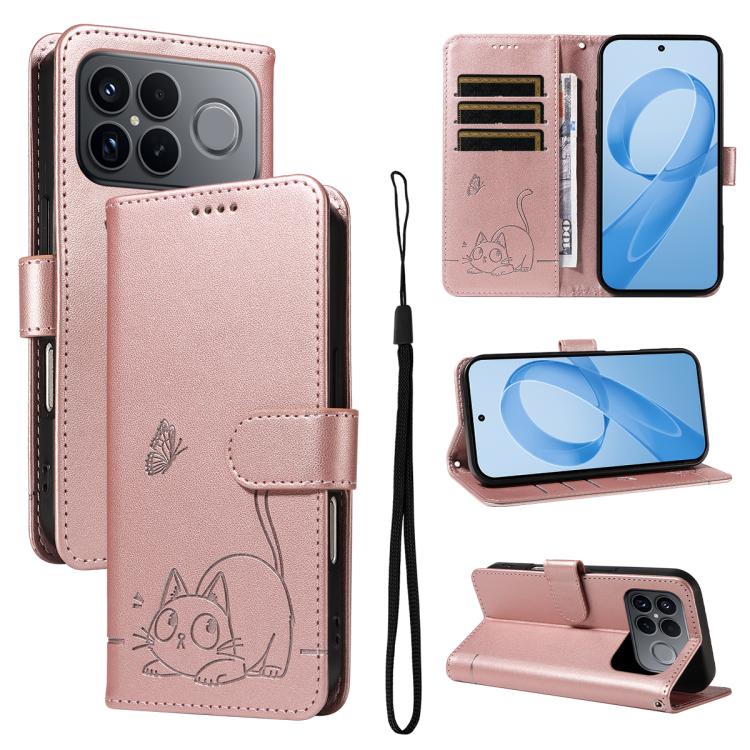 Adorable Cat Embossed Pattern Flip Leather Phone Case, For Redmi 17C/14C 4G/A4 5G/Poco C75 5G, For Redmi K90 Pro Max/Poco F8 Ultra, For Redmi K90/Poco F8 Pro, For Redmi 15C 5G/4G EU 173mm/Poco C85 5G, For Redmi 15 5G Global / 15 4G SEA 169.5mm         ...