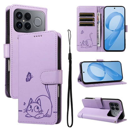 Adorable Cat Embossed Pattern Flip Leather Phone Case, For Redmi 17C/14C 4G/A4 5G/Poco C75 5G, For Redmi K90 Pro Max/Poco F8 Ultra, For Redmi K90/Poco F8 Pro, For Redmi 15C 5G/4G EU 173mm/Poco C85 5G, For Redmi 15 5G Global / 15 4G SEA 169.5mm         ...