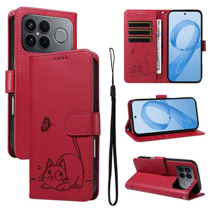 Adorable Cat Embossed Pattern Flip Leather Phone Case, For Redmi 17C/14C 4G/A4 5G/Poco C75 5G, For Redmi K90 Pro Max/Poco F8 Ultra, For Redmi K90/Poco F8 Pro, For Redmi 15C 5G/4G EU 173mm/Poco C85 5G, For Redmi 15 5G Global / 15 4G SEA 169.5mm         ...