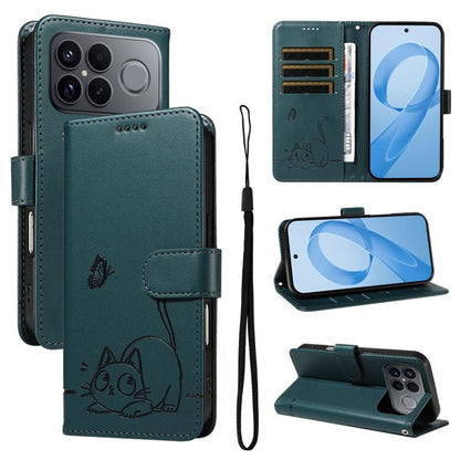 Adorable Cat Embossed Pattern Flip Leather Phone Case, For Redmi 17C/14C 4G/A4 5G/Poco C75 5G, For Redmi K90 Pro Max/Poco F8 Ultra, For Redmi K90/Poco F8 Pro, For Redmi 15C 5G/4G EU 173mm/Poco C85 5G, For Redmi 15 5G Global / 15 4G SEA 169.5mm         ...