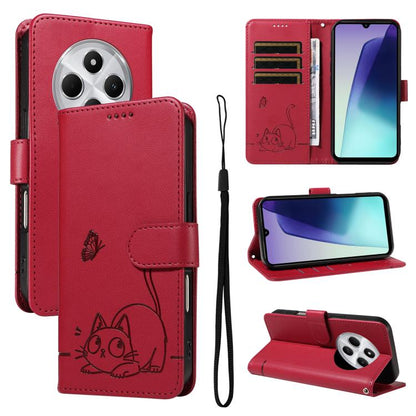 Adorable Cat Embossed Pattern Flip Leather Phone Case, For Redmi 17C/14C 4G/A4 5G/Poco C75 5G, For Redmi K90 Pro Max/Poco F8 Ultra, For Redmi K90/Poco F8 Pro, For Redmi 15C 5G/4G EU 173mm/Poco C85 5G, For Redmi 15 5G Global / 15 4G SEA 169.5mm         ...