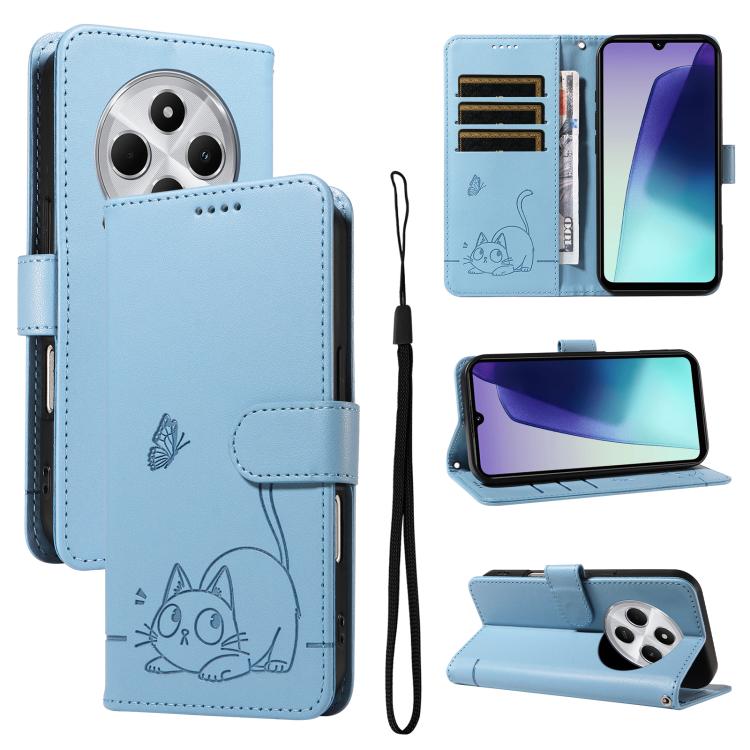 Adorable Cat Embossed Pattern Flip Leather Phone Case, For Redmi 17C/14C 4G/A4 5G/Poco C75 5G, For Redmi K90 Pro Max/Poco F8 Ultra, For Redmi K90/Poco F8 Pro, For Redmi 15C 5G/4G EU 173mm/Poco C85 5G, For Redmi 15 5G Global / 15 4G SEA 169.5mm         ...