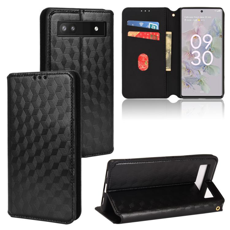 Cubic Grid Texture Flip Leather Phone Case, For Google Pixel 11 Pro XL, For Google Pixel 11 / Pixel 11 Pro, For Google Pixel 10a, For Google Pixel 10 Pro XL, For Google Pixel 10 / Pixel 10 Pro, For Google Pixel 9a, For Google Pixel 9 Pro XL            ...