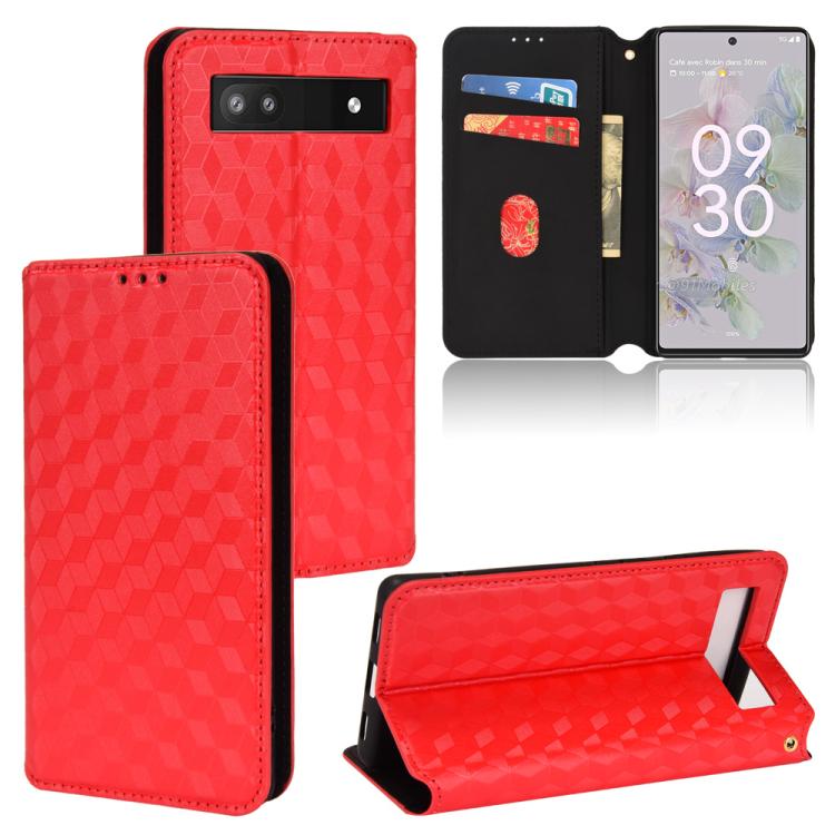 Cubic Grid Texture Flip Leather Phone Case, For Google Pixel 11 Pro XL, For Google Pixel 11 / Pixel 11 Pro, For Google Pixel 10a, For Google Pixel 10 Pro XL, For Google Pixel 10 / Pixel 10 Pro, For Google Pixel 9a, For Google Pixel 9 Pro XL            ...