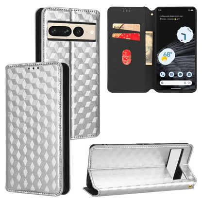 Cubic Grid Texture Flip Leather Phone Case, For Google Pixel 11 Pro XL, For Google Pixel 11 / Pixel 11 Pro, For Google Pixel 10a, For Google Pixel 10 Pro XL, For Google Pixel 10 / Pixel 10 Pro, For Google Pixel 9a, For Google Pixel 9 Pro XL            ...