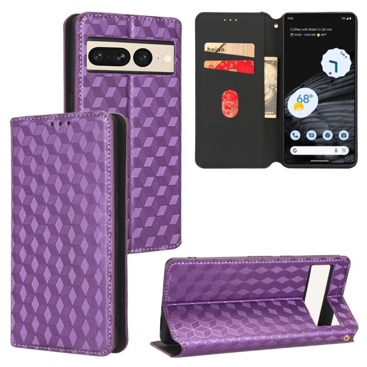 Cubic Grid Texture Flip Leather Phone Case, For Google Pixel 11 Pro XL, For Google Pixel 11 / Pixel 11 Pro, For Google Pixel 10a, For Google Pixel 10 Pro XL, For Google Pixel 10 / Pixel 10 Pro, For Google Pixel 9a, For Google Pixel 9 Pro XL            ...