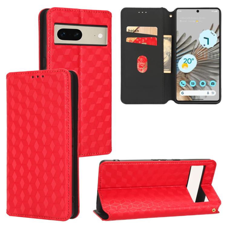 Cubic Grid Texture Flip Leather Phone Case, For Google Pixel 11 Pro XL, For Google Pixel 11 / Pixel 11 Pro, For Google Pixel 10a, For Google Pixel 10 Pro XL, For Google Pixel 10 / Pixel 10 Pro, For Google Pixel 9a, For Google Pixel 9 Pro XL            ...