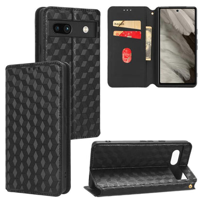 Cubic Grid Texture Flip Leather Phone Case, For Google Pixel 11 Pro XL, For Google Pixel 11 / Pixel 11 Pro, For Google Pixel 10a, For Google Pixel 10 Pro XL, For Google Pixel 10 / Pixel 10 Pro, For Google Pixel 9a, For Google Pixel 9 Pro XL            ...