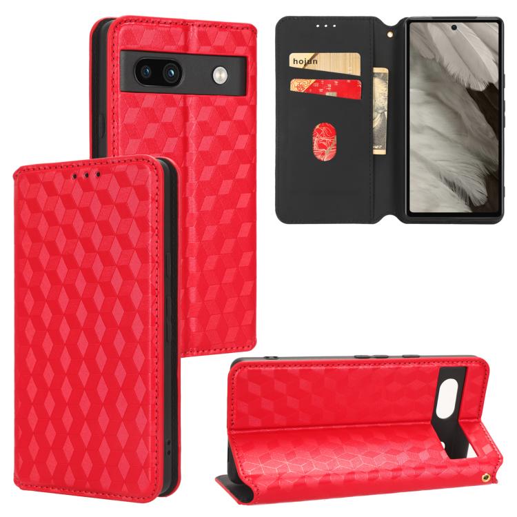 Cubic Grid Texture Flip Leather Phone Case, For Google Pixel 11 Pro XL, For Google Pixel 11 / Pixel 11 Pro, For Google Pixel 10a, For Google Pixel 10 Pro XL, For Google Pixel 10 / Pixel 10 Pro, For Google Pixel 9a, For Google Pixel 9 Pro XL            ...