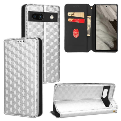 Cubic Grid Texture Flip Leather Phone Case, For Google Pixel 11 Pro XL, For Google Pixel 11 / Pixel 11 Pro, For Google Pixel 10a, For Google Pixel 10 Pro XL, For Google Pixel 10 / Pixel 10 Pro, For Google Pixel 9a, For Google Pixel 9 Pro XL            ...