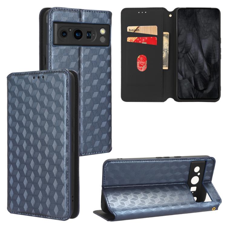 Cubic Grid Texture Flip Leather Phone Case, For Google Pixel 11 Pro XL, For Google Pixel 11 / Pixel 11 Pro, For Google Pixel 10a, For Google Pixel 10 Pro XL, For Google Pixel 10 / Pixel 10 Pro, For Google Pixel 9a, For Google Pixel 9 Pro XL            ...