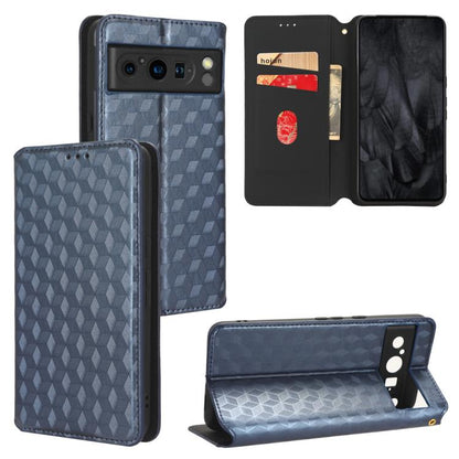 Cubic Grid Texture Flip Leather Phone Case, For Google Pixel 11 Pro XL, For Google Pixel 11 / Pixel 11 Pro, For Google Pixel 10a, For Google Pixel 10 Pro XL, For Google Pixel 10 / Pixel 10 Pro, For Google Pixel 9a, For Google Pixel 9 Pro XL            ...