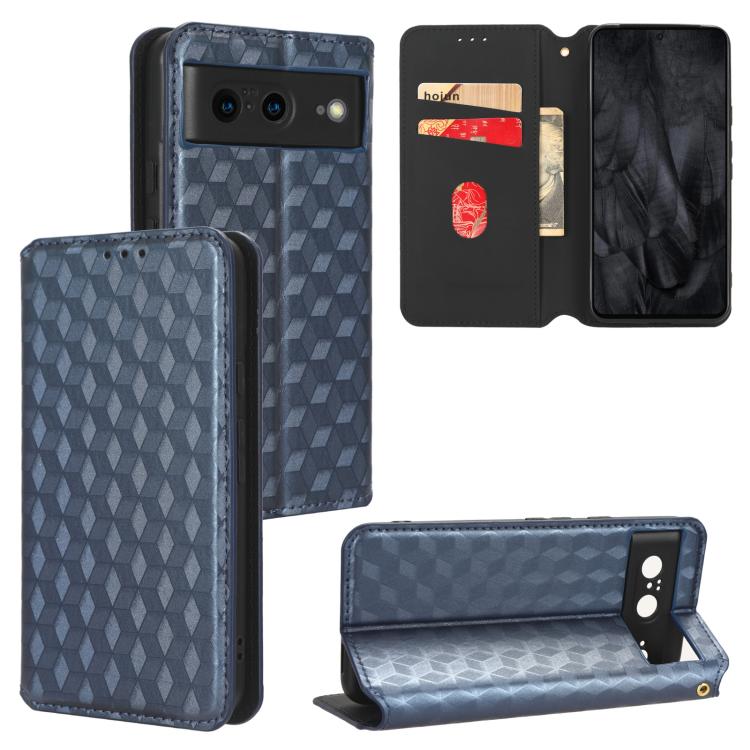 Cubic Grid Texture Flip Leather Phone Case, For Google Pixel 11 Pro XL, For Google Pixel 11 / Pixel 11 Pro, For Google Pixel 10a, For Google Pixel 10 Pro XL, For Google Pixel 10 / Pixel 10 Pro, For Google Pixel 9a, For Google Pixel 9 Pro XL            ...