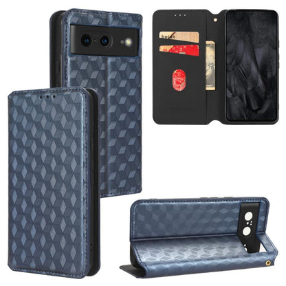 Cubic Grid Texture Flip Leather Phone Case, For Google Pixel 11 Pro XL, For Google Pixel 11 / Pixel 11 Pro, For Google Pixel 10a, For Google Pixel 10 Pro XL, For Google Pixel 10 / Pixel 10 Pro, For Google Pixel 9a, For Google Pixel 9 Pro XL            ...